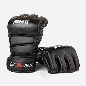BRONJEE 격투기 글러브 복싱 권투 장갑 빵글러브 오픈핑거 샌드백 MMA 스파링 복싱용품 핸드랩 미트