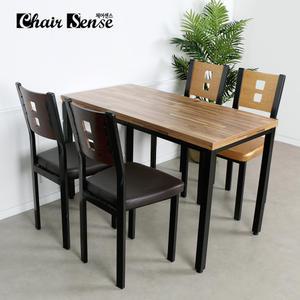 체어센스 600x1200 테이블 두각 4인용 세트