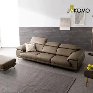 자코모 베니 3.5인 기능성 천연면피 소가죽 소파+스툴