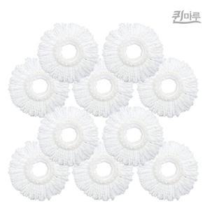 [퀸마루] 스핀청소기전용 극세사 원형 걸레 리필 10장