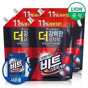 [비트]비트 스트롱 세븐 액체세제 2.22L 리필 x 4개