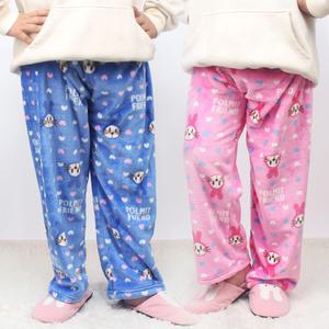 국내산 남자 여자  아동 주니어 캐릭터 커플 밍크 수면바지 퍼니바니