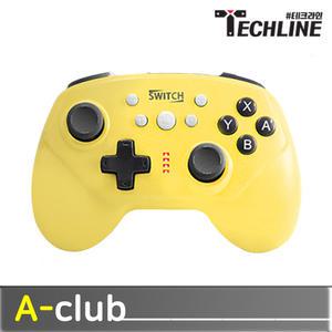 닌텐도 스위치 마이콘 무선 프로 컨트롤러 PC패드 오토 터보 프로콘 조이콘 그립 / 옐로우