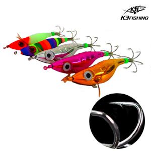 k3f 메탈 미늘 왕발에기 쭈꾸미 갑오징어 문어 야광 레이저 왕눈이에기 금동이 은동이 핑순이 색동 크롬 도