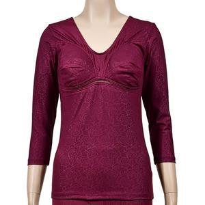 [끌로떼][쏘로사떼][8007상]기모 플라워패턴 브라내의 상의