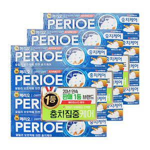 엘지 페리오 치약 캐비티케어 알파 충치케어 150g 4입 3개