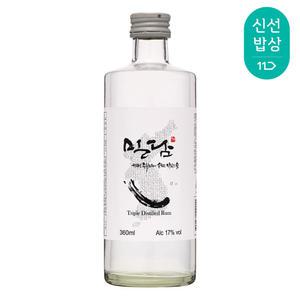[품질보장]착한농부 밀담 17도 360ml 국산 단수수 3번 증류한 럼