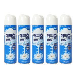 해피홈 수성 무향 에어졸 500ml x 5개 살충제 모기약