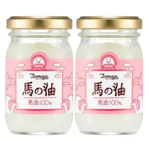 [진마유]일본 규슈산 진마유 100% 마유크림 60mlx2개 / 말갈기 프리미엄 마유 / 수분크림 튼살 보습크림