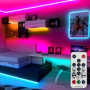 비상 루시 RGB 동작감지 모션 센서등 무드등 화장실 계단 줄조명 LED바