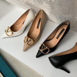 스틸레토 미들힐 펌프스 7cm [성수동 수제화]