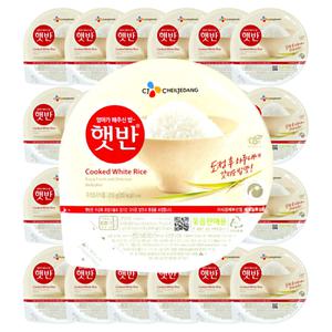 CJ햇반 210g 24개 즉석 백미밥