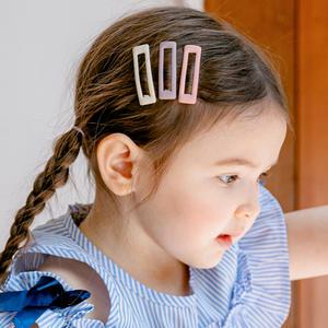 크림밀크 무광 똑딱핀세트 유아헤어핀