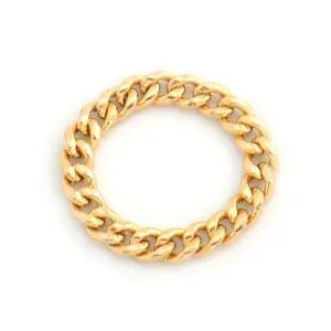 14k 할로우 커브 3.5mm 체인링 반지