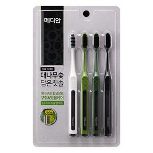메디안 대나무숯 담은 칫솔 4입 7세트