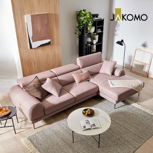 [자코모]몽슈 4인 카우치형 기능성 슈렁큰 천연면피 소가죽 소파+쿠션2개