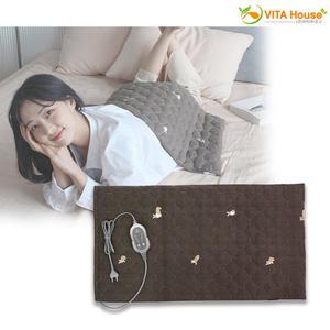 프로텍 모아온 황토맥반석 전기찜질기 대형 PR-HP02 웰시코기 온열방석 찜질매트 복부 어깨 추위 마사지 V