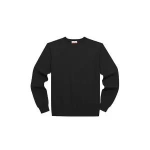 [하프클럽/BY파크랜드]블랙 소프트 베이직 라운드넥 니트-AA2WR751