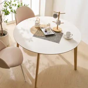 보루네오 마르체 롤리 자작나무 HPM 원형 원목 식탁 테이블 1100 BCM634C