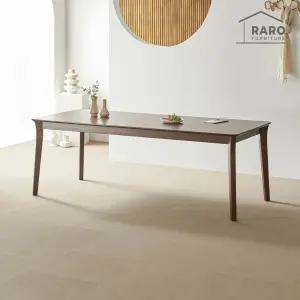 [/착불배송] 레스트 1900 고무나무 원목 낮은 6인 식탁 테이블 단품