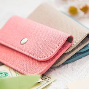 무료각인 카드 지갑 비건레더 헤링본 미니미니 월렛