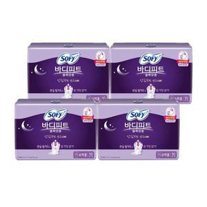 SOFY 쏘피 바디피트 볼록맞춤 안심숙면 420 생리대 슈퍼롱 10Px4팩 40개