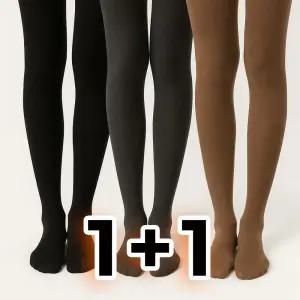 원+원 여성 겨울용 방한 기모 올안풀리는 착시 유발 비치는 검스 스타킹