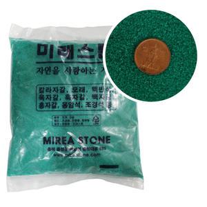 어항용 조경용 칼라스톤 색모래 초록 1kg