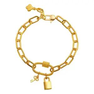 갤러리아 여자 순금 팔찌 클립 열쇠 자물쇠 24K 18.75g 18K장식