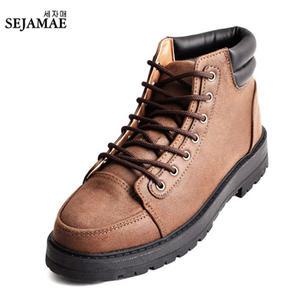 [세자매] 생활방수 남성 하이탑워커 5cm 키높이 워커부츠 방한화