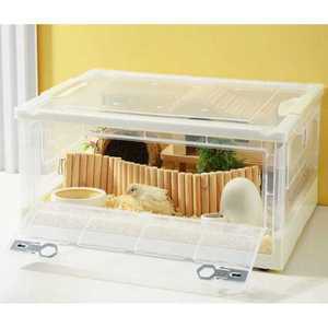 120L리빙박스 대용량 햄스터 케이지 앞문 열림 디깅용