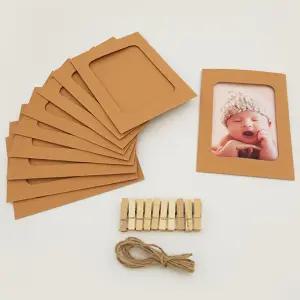 종이액자틀 프레임 5×7 사진전시 마끈 벽장식