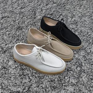 마너 국산 남자 U팁 세무 키높이 통굽 로퍼 4cm