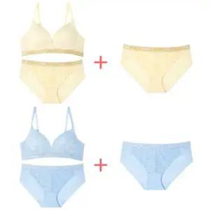 [롯데백화점]예스 Wind Flower 컴포트 노와이어 레이스브라 햄팬티 2장세트 YSWBZA13YSWPZA13-2