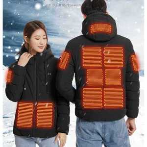 남녀 발열 자켓 USB 전기온열 방한 온열 후드패딩