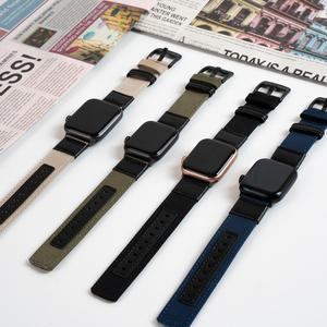 엔터콘 애플워치 프리미엄 나토 가죽 레더 스트랩 스포츠 밴드 루프