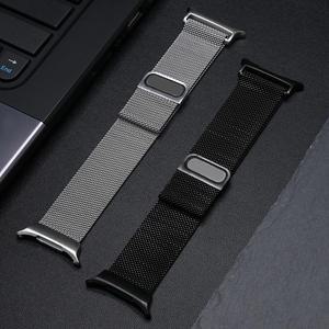 갤럭시워치7울트라 스트랩 밀레니즈 루프 메탈 실리콘 마그네틱 밴드 스포츠루프 스포츠밴드 47mm