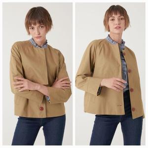 갤러리아 라운드넥 숏바바리 트렌츠코트 VVCEB3F7461