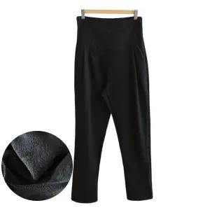 [보리보리/마미누리]편안한 임산부팬츠 밍크털 배기바지 겨울 임부복 빅사이즈 기모 밍크털