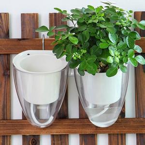 [제이라이프]자동 급수 식물 물주기 저면관수 벽걸이 행잉 인테리어 화분 실내 베란다