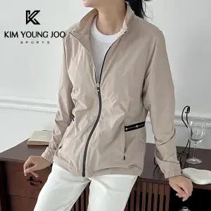 김영주스포츠 여성 스판 점퍼 봄 가을 바람막이 자켓 골프 등산 아웃도어점퍼 KR8W05
