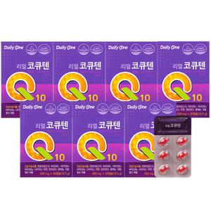 리얼 코큐텐 30캡슐 X 7개 코엔자임큐텐 비타민 아연 셀레늄 함유