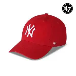 47브랜드 뉴욕 양키스 NY 빅로고 MLB 엠엘비 볼캡 야구 모자 레드 B-RGW17GWS-RD