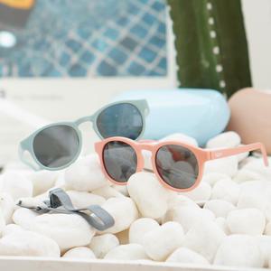 키저스 베베 0-4세 소프트 실리콘 아기 선글라스 케이스 세트 돌 백일 유아 선물