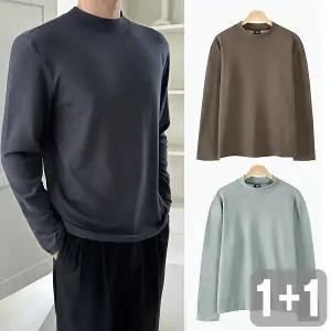 [파라고나]1+12장세트무료배송 자카드 기모 반폴라 티셔츠