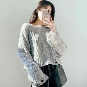 [기타]젠스디 여자 가을 빈티지 롱슬리브 긴팔 니트티셔츠