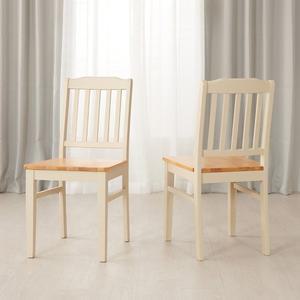 [소티디자인]알베로2 고무나무원목 식탁의자 1+1 원목의자
