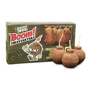 질러스데빌 붐파이어스타터 100% 식물성 폭탄 착화제 8개입 친환경 유기농 착화제 캠핑 글램핑