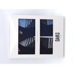 [롯데백화점]닥스 남성 단목 캐주얼양말 2족 선물세트 25322