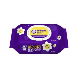 깨끗한나라 베리베리물티슈 70매 196g x 4개